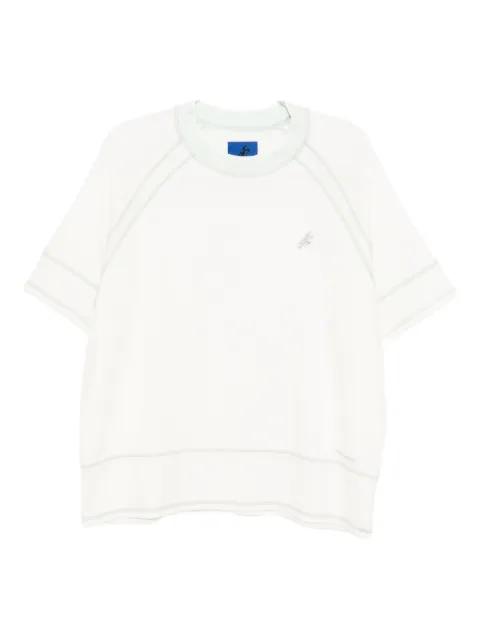 slogan-embroidered T-shirt by ASICS