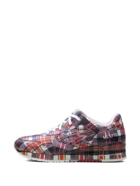 x Comme des Garçons plaid-pattern sneakers by ASICS