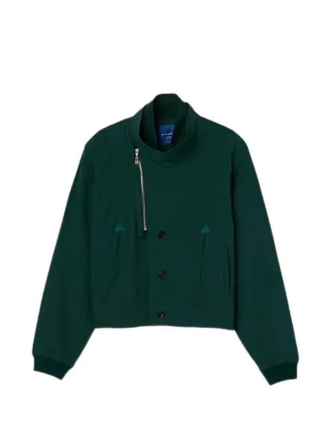 zip asymmetric bomber jacket by ASICS