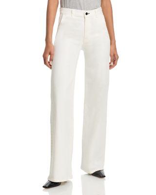 Brighton High Rise Trouser Jeans in Ivory by ASKK NY