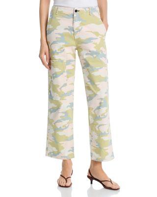 Carpenter High Rise Straight Jeans in Pink Camo by ASKK NY