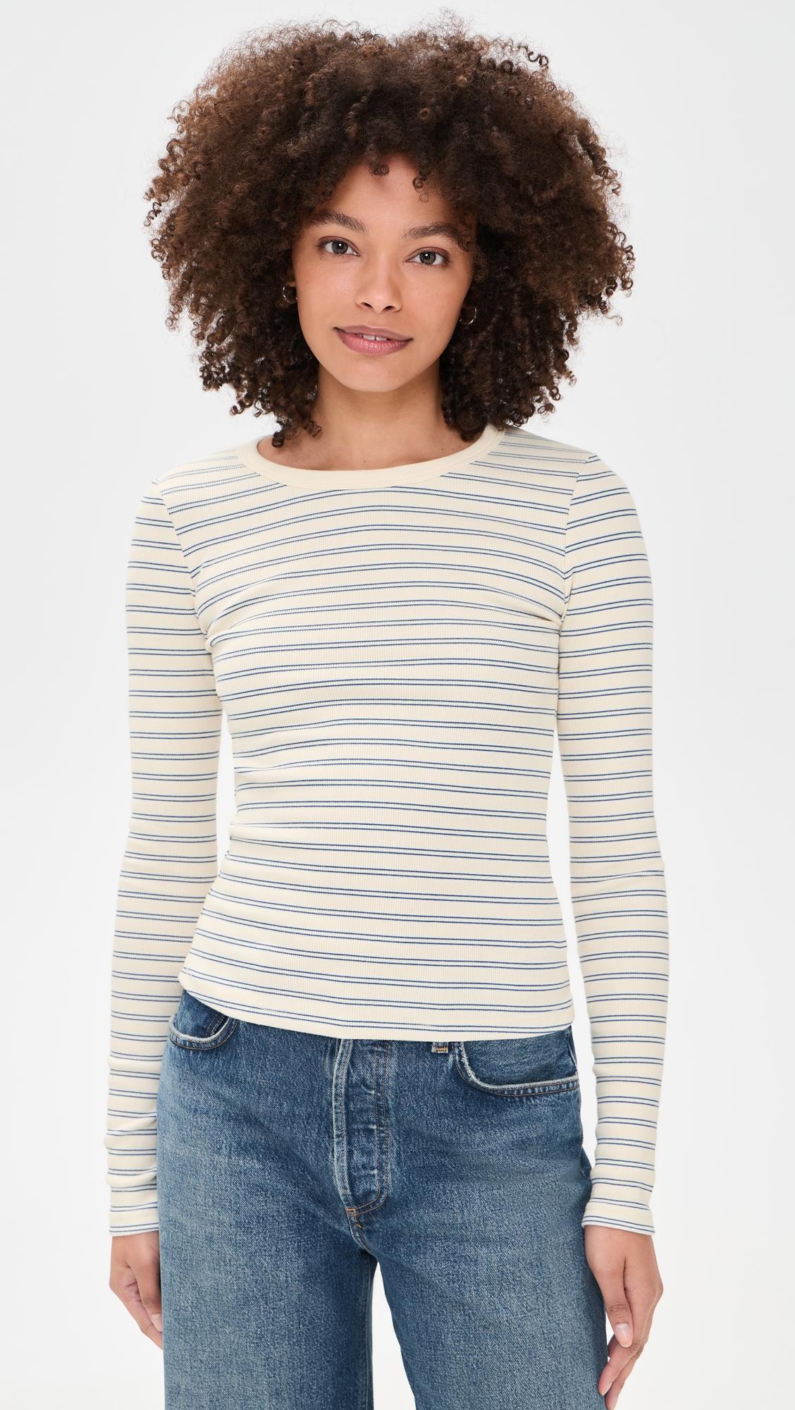 Long Sleeve Ribbed Crewneck by ASKK NY