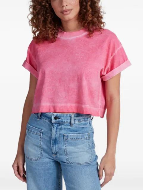 acid-wash rolled-cuff T-shirt by ASKK NY