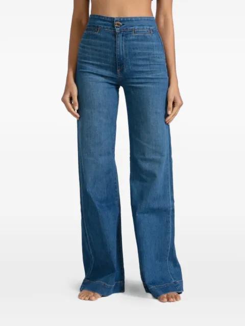 contrast-stitching jeans by ASKK NY