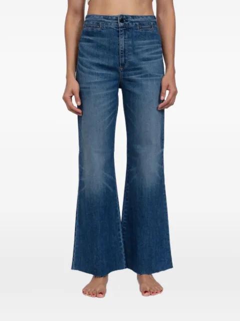 whiskered raw-hem jeans by ASKK NY