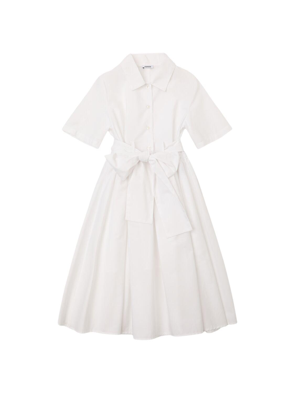 Cotton Poplin Shirt Dress by ASPESI