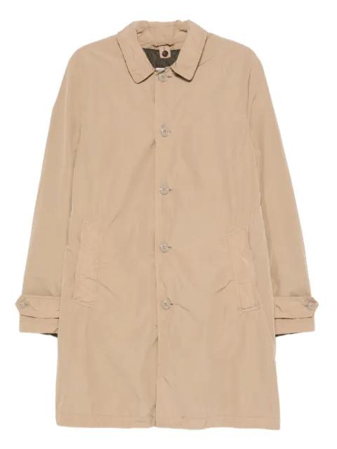 Lemon button-up water-repellent coat by ASPESI