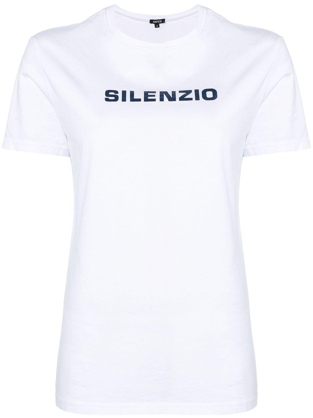 Silenzio print T-shirt by ASPESI