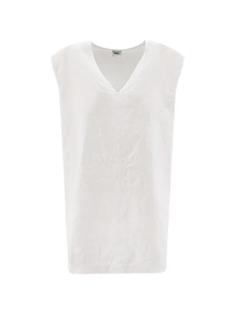V-neck linen top by ASPESI