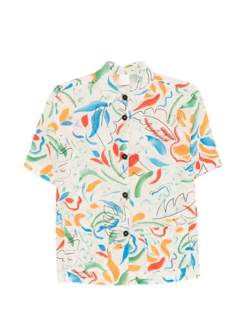 abstract-print shirt by ASPESI