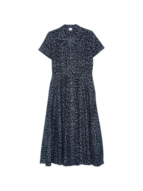 animal-print midi dress by ASPESI