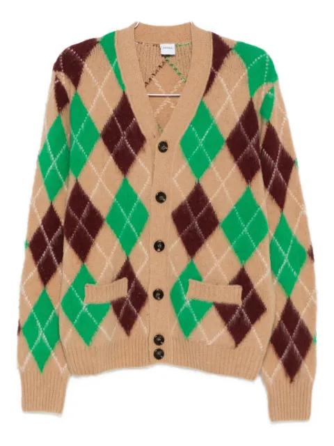 argyle-pattern cardigan by ASPESI