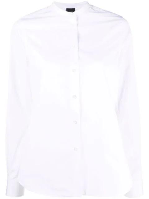 band-collar cotton shirt by ASPESI