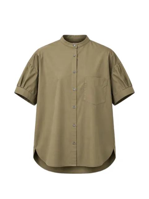 band-collar short-sleeve shirt by ASPESI
