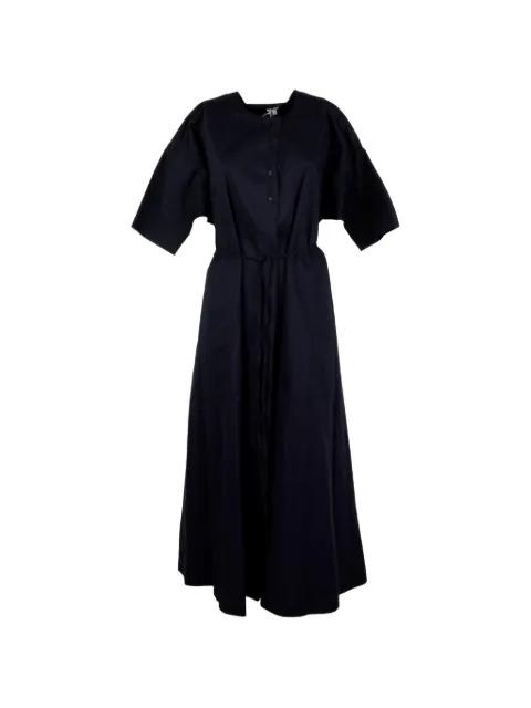 belted button-front maxi dress by ASPESI