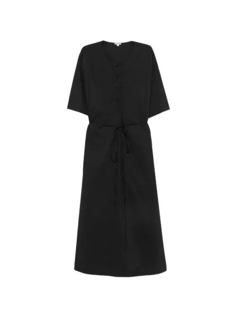 belted short-sleeve midi shirt dress by ASPESI