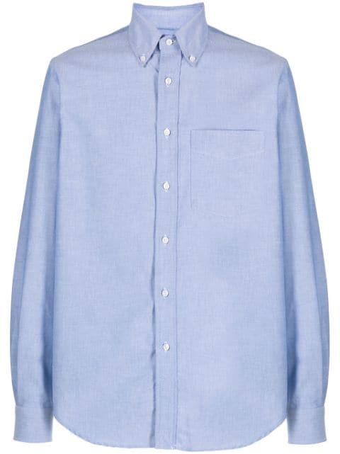 button-down collar cotton shirt by ASPESI