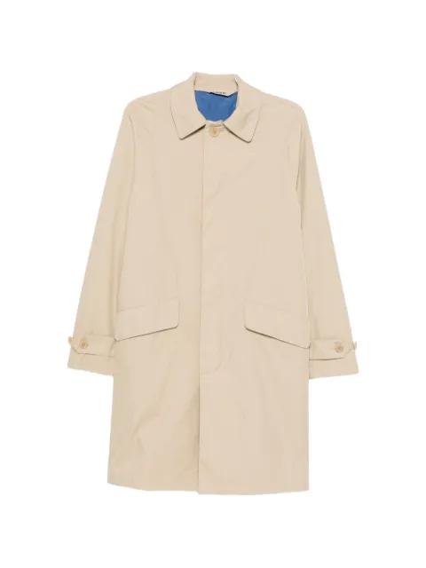 button-fastening raglan-sleeve coat by ASPESI