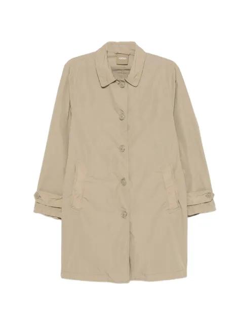 button-up long-sleeve trench coat by ASPESI