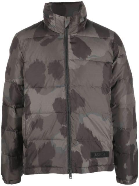 camouflage-print padded jacket by ASPESI