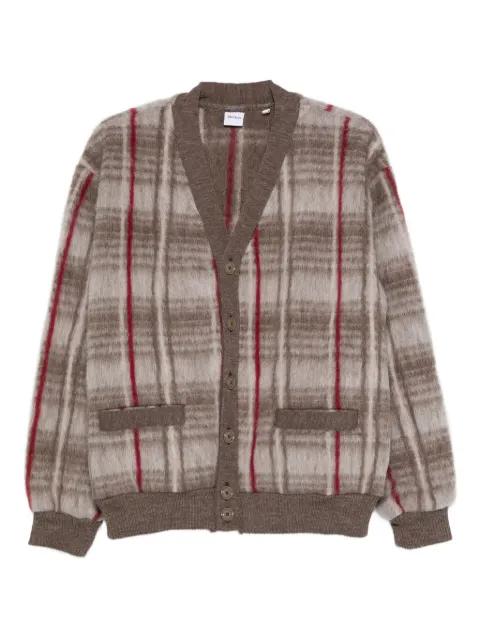 checked wool cardigan by ASPESI