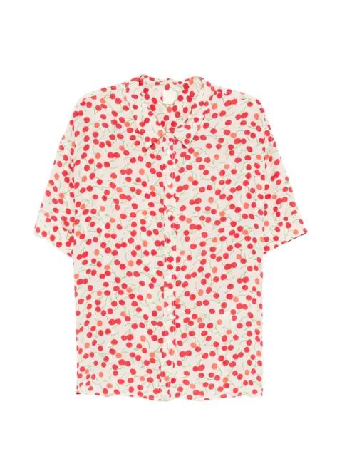 cherry-print blouse by ASPESI