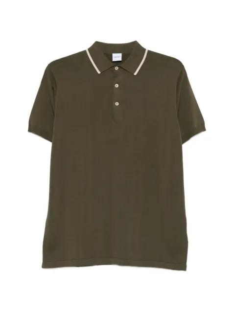 contrast-collar knit polo shirt by ASPESI
