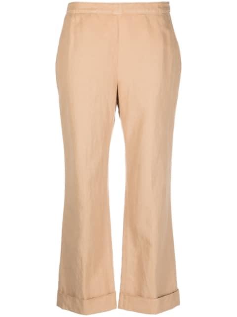 cropped flared trousers by ASPESI