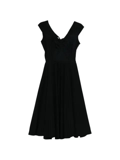 cut-out ruched midi dress by ASPESI