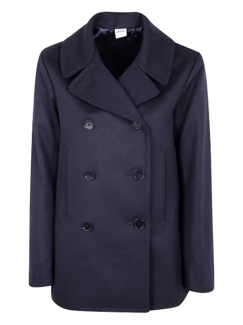 double-breasted wool coat by ASPESI