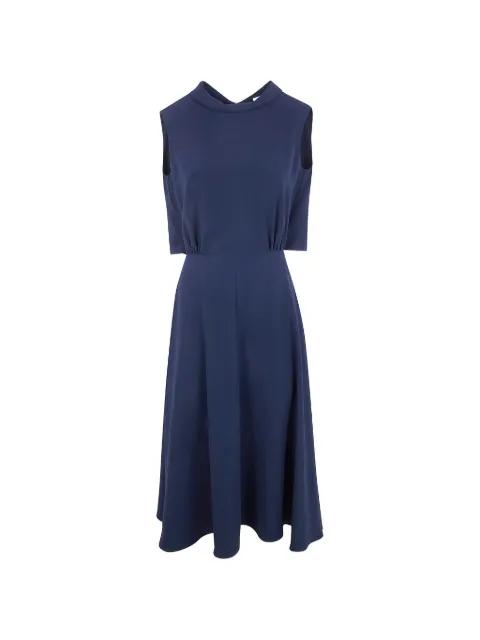 draped-panel midi dress by ASPESI