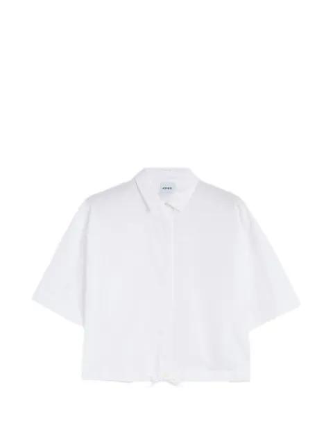 drawstring-hem cotton shirt by ASPESI