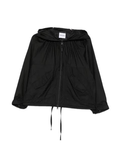 drawstring-hem hoodied coat by ASPESI