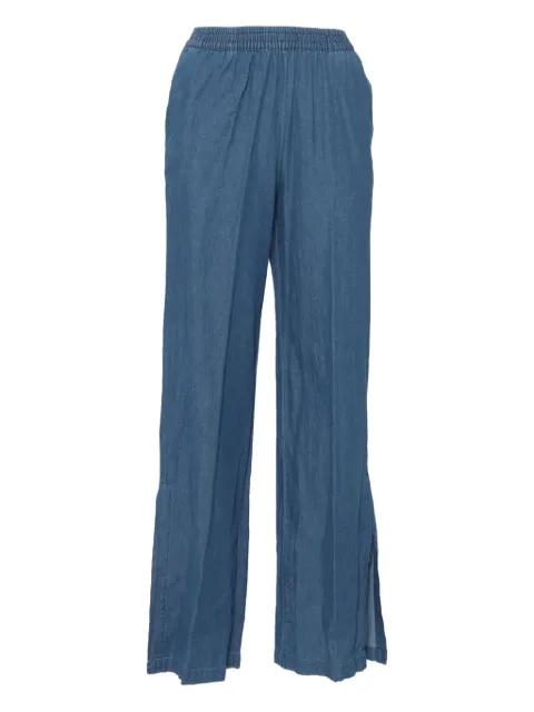 elastic-waist split-hem jeans by ASPESI