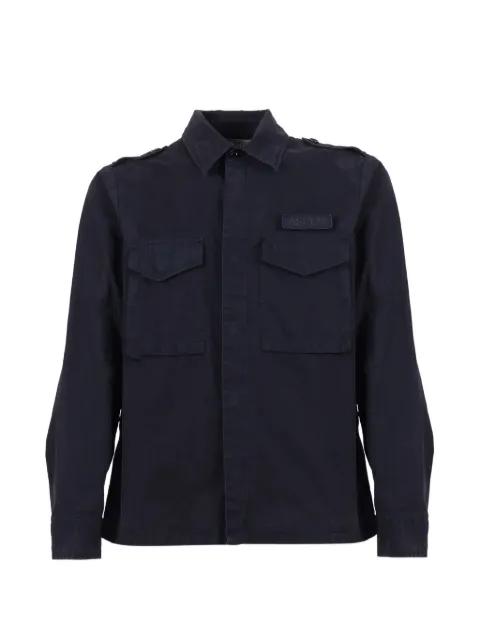 epaulette-detail flap-pocket shirt by ASPESI
