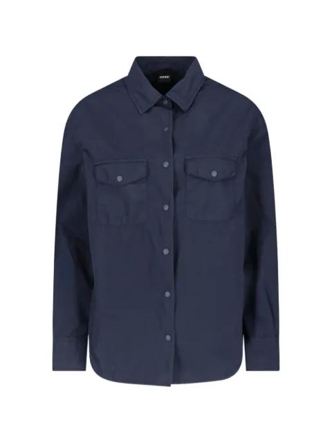 flap-pocket long-sleeve shirt by ASPESI