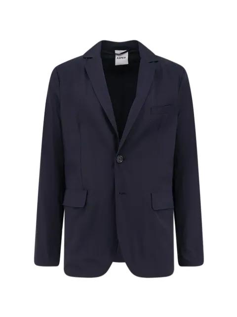 flap-pocket two-button blazer by ASPESI