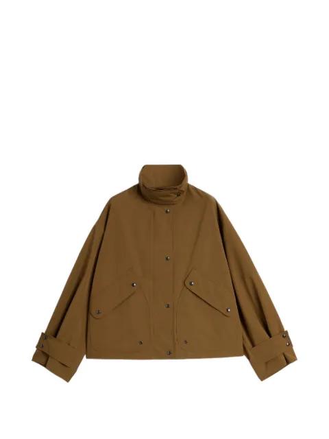 high-neck button-up jacket by ASPESI