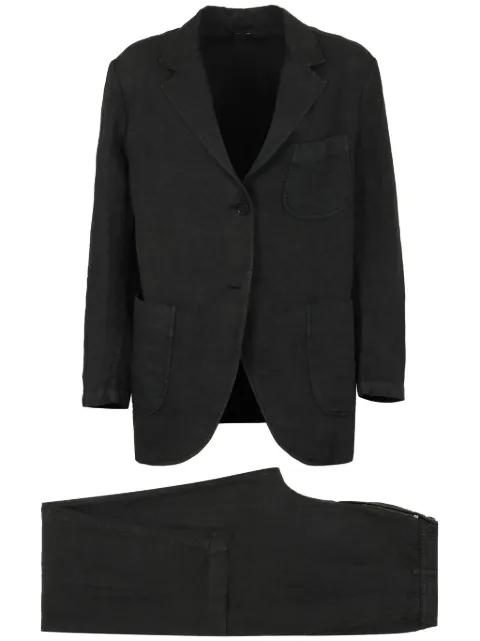 linen single-breasted suit by ASPESI