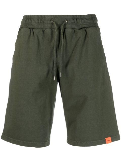 logo-patch drawstring-waistband shorts by ASPESI