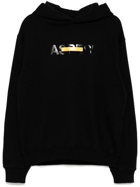 logo-printed hoodie by ASPESI