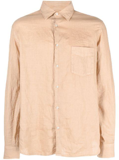 long-sleeve linen shirt by ASPESI