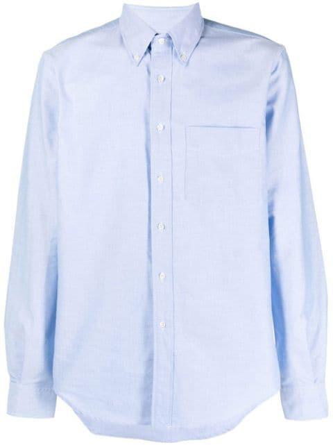 long-sleeve patch-pocket shirt by ASPESI