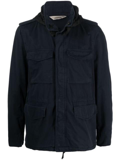 multi-pocket military jacket by ASPESI