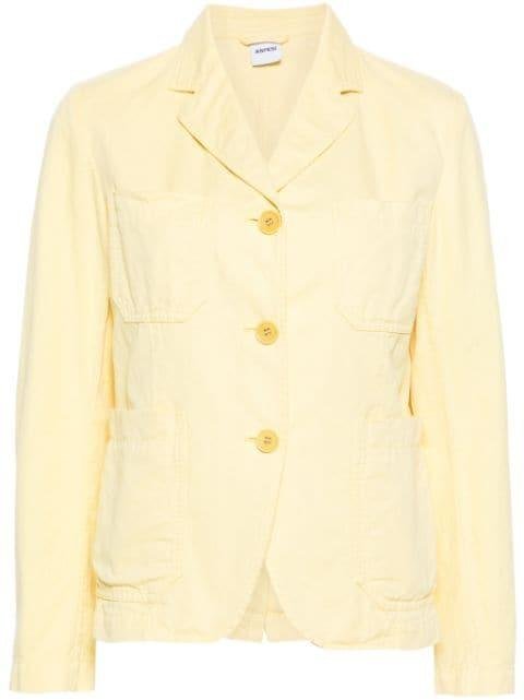 notch-collar cotton-blend military jacket by ASPESI