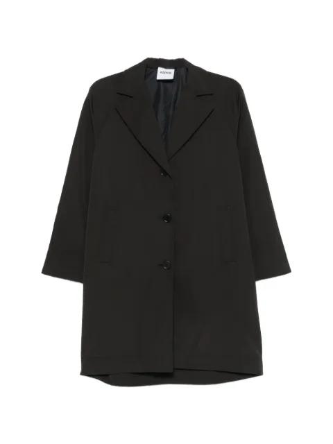 notch-lapel button-fastening coat by ASPESI