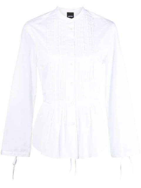 peplum button-up shirt by ASPESI