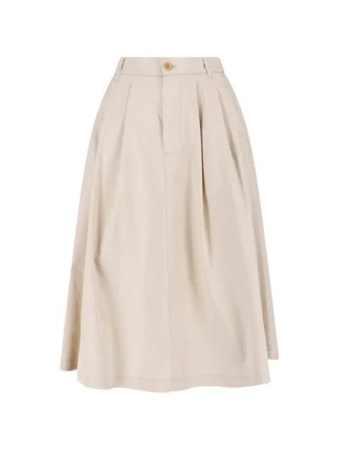 pleated A-line skirt by ASPESI
