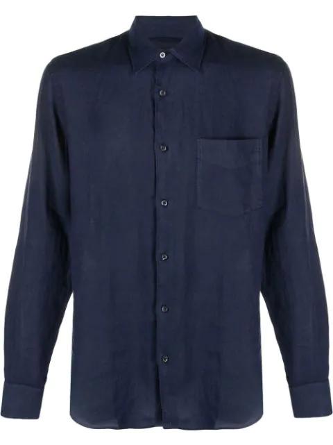 pointed-collar long-sleeved shirt by ASPESI
