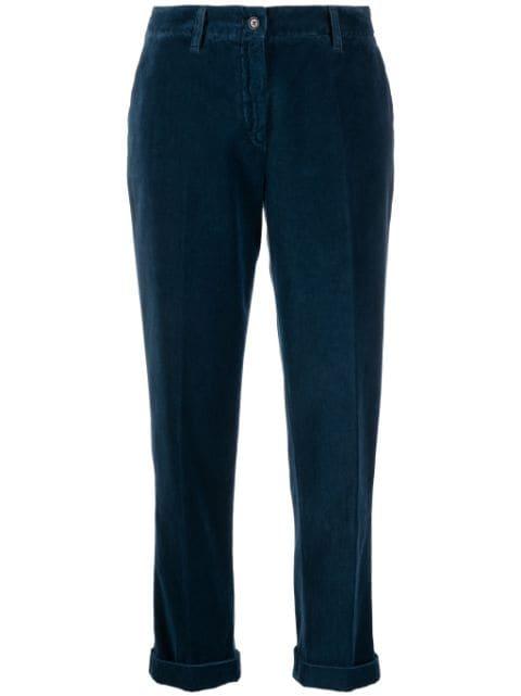pressed-crease slim-cut trousers by ASPESI